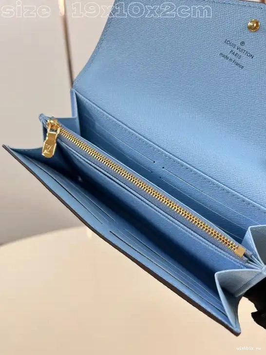 WIS Louis SARAH WALLET-19*10.5*2cm Vuitton 0611
